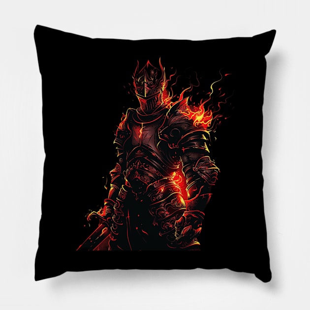 Dark Soul Forging Paths in Darkness Pillow by Insect Exoskeleton