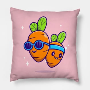 Athletic carrots Pillow