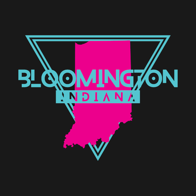 Bloomington Indiana Retro Vintage Triangle IN by manifest