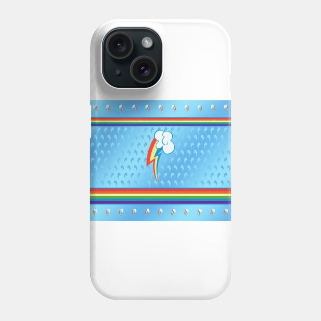 My little Pony - Rainbow Dash Cutie Mark V4 Phone Case by ariados4711