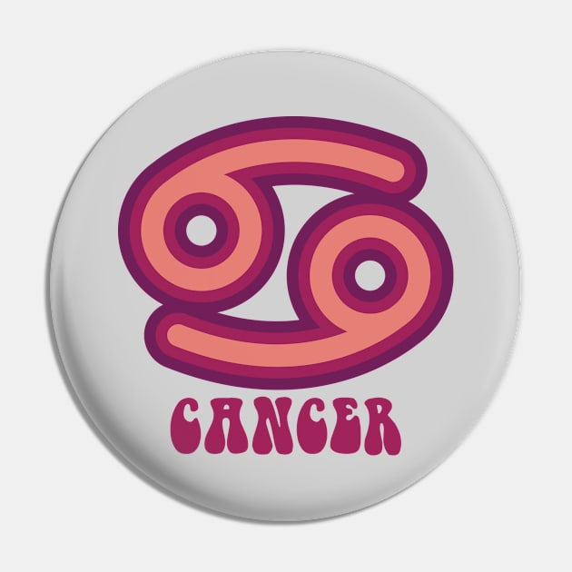 Cancer Vintage Soul, Zodiac Sign Pin by centeringmychi