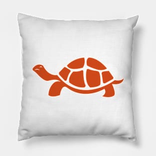 Orange Turtle Pillow