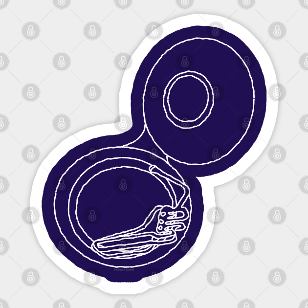 Rough White Tuba Drawing Tuba Sticker Teepublic Feel free to explore, study and enjoy paintings with paintingvalley.com. teepublic