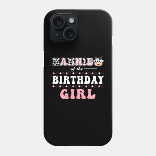 Nannie Of Birthday Girl Farm Animal Bday Party Celebrations Phone Case