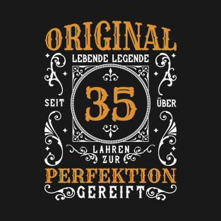 35th birthday vintage quote T-Shirt