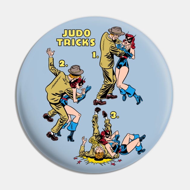 Black Cat Judo Tricks Pin by Angel Robot