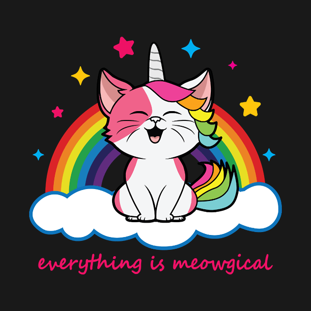 Cute Caticorn - Everything is Meowgical by Tucker0231