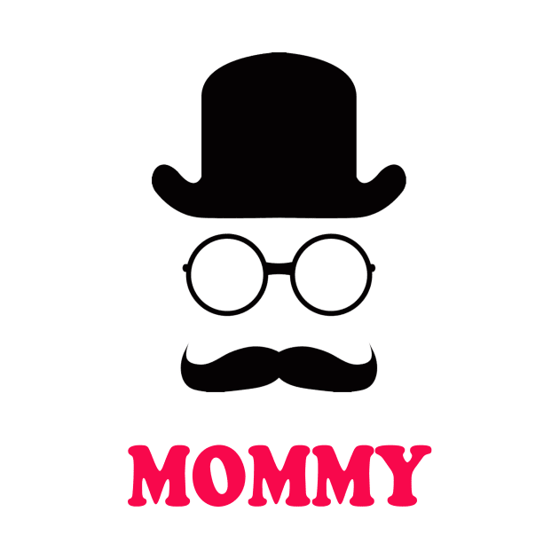 Mommy - Little Man Mustache by SusieTeeCreations