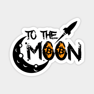 Bitcoin to the Moon Magnet