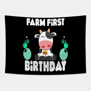 Holy cow l'm one birthday girl Tapestry