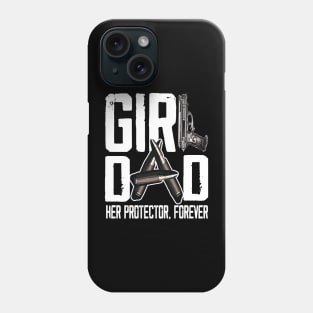 Mens Girl Dad Her Solder Forever Proud Fathers Day Dad of Girls Phone Case