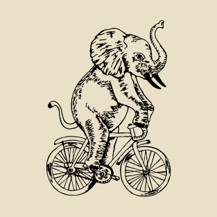 SEEMBO Elephant Cycling Bicycle Cyclist Bicycling Bike Biker T-Shirt