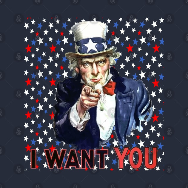 I Want You With Star Pattern Background by taiche