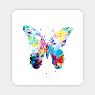 Butterfly, watercolor art, colorful butterfly, nursery Magnet