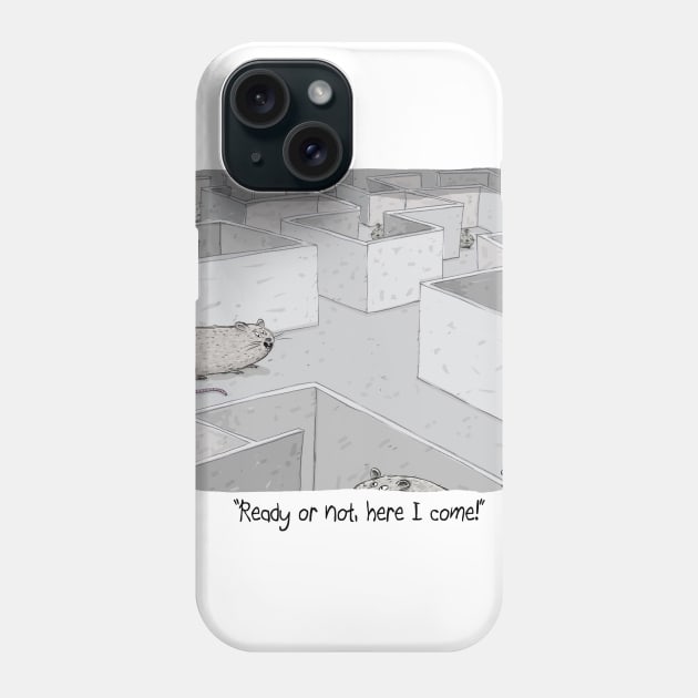 Rat Maze Hid and Seek. Phone Case by macccc8