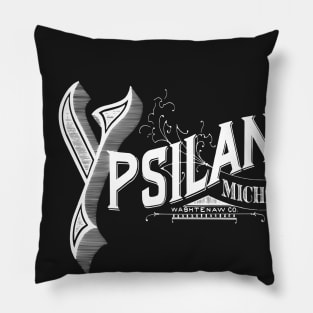 Vintage Ypsilanti, MI Pillow