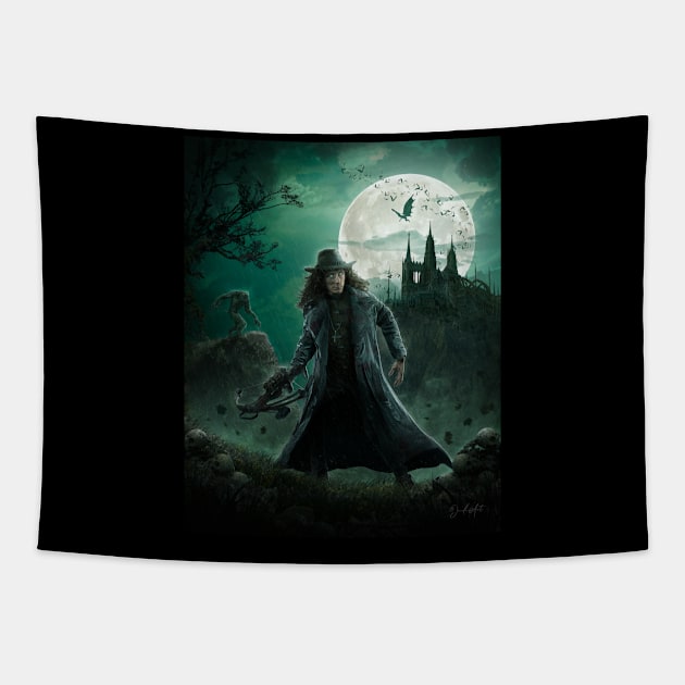 Van Helsing Tapestry by Jendi Art