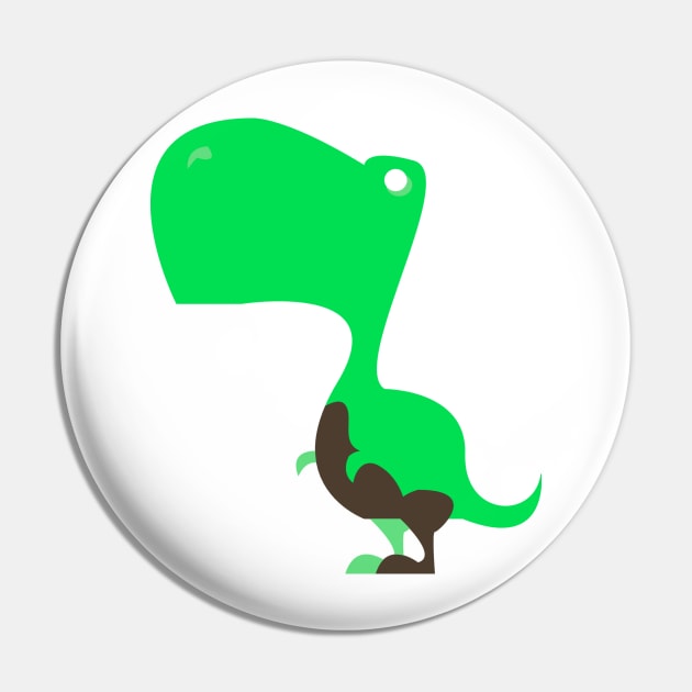 Baby T-Rex Cartoon Icon Pin by AnotherOne