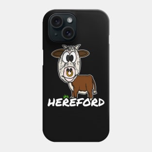 Hereford Cattle Livestock Farmer Texas Herefordshire Funny Phone Case