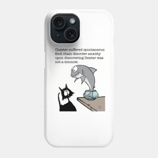 Cat and Shark fishbowl Phone Case