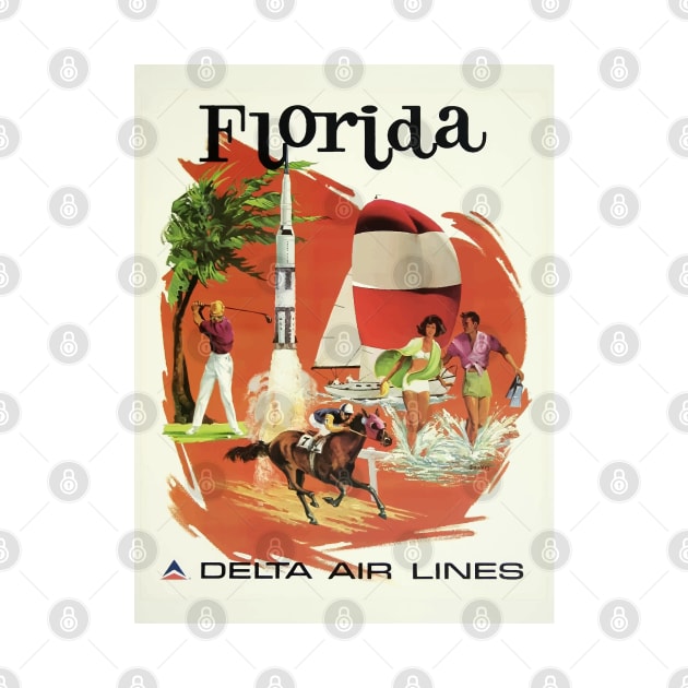 Florida - Vintage Travel Poster by Culturio