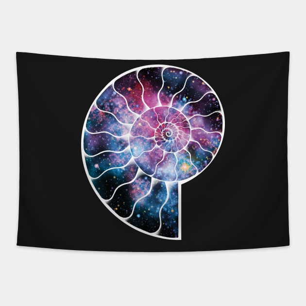 Ammonite & Space II Tapestry by MaratusFunk