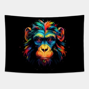 Neon Chimp #3 Tapestry