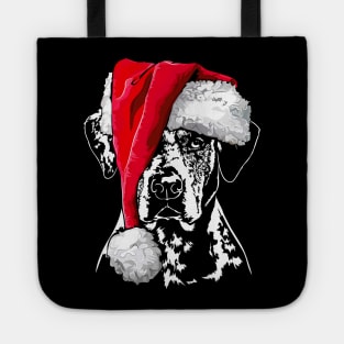 Santa Catahoula Leopard Dog Christmas dog Tote