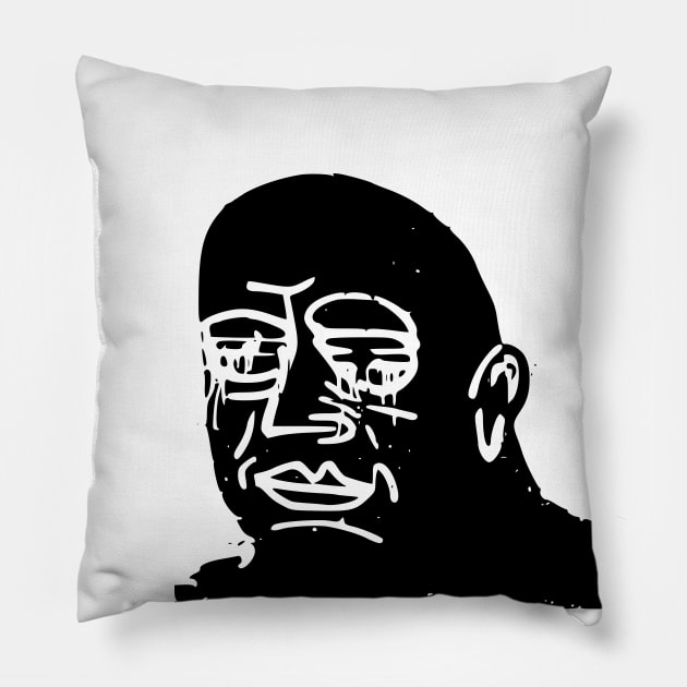 Crying Man Pillow by xam