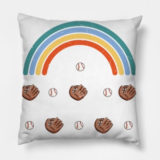 Baseball Rainbow Pillow