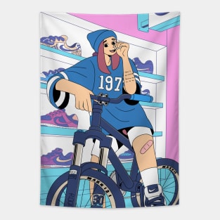 rock bike Tapestry