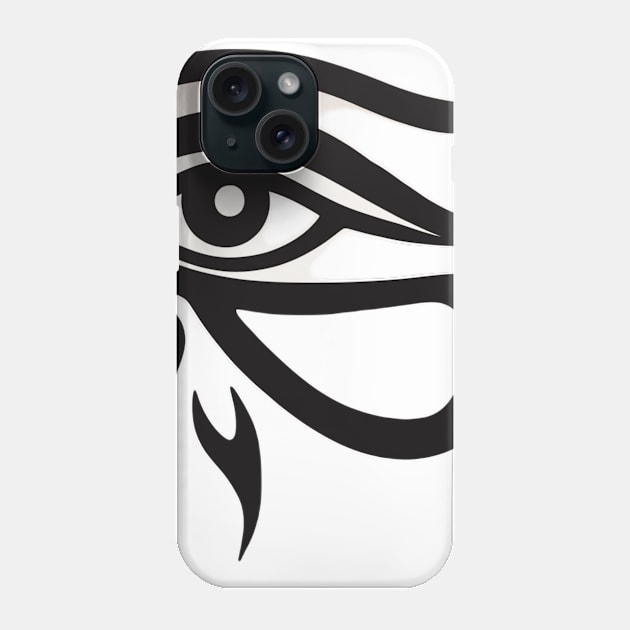 Eye of Horus Terracotta Shadow Silhouette Anime Style Collection No. 230 Phone Case by cornelliusy