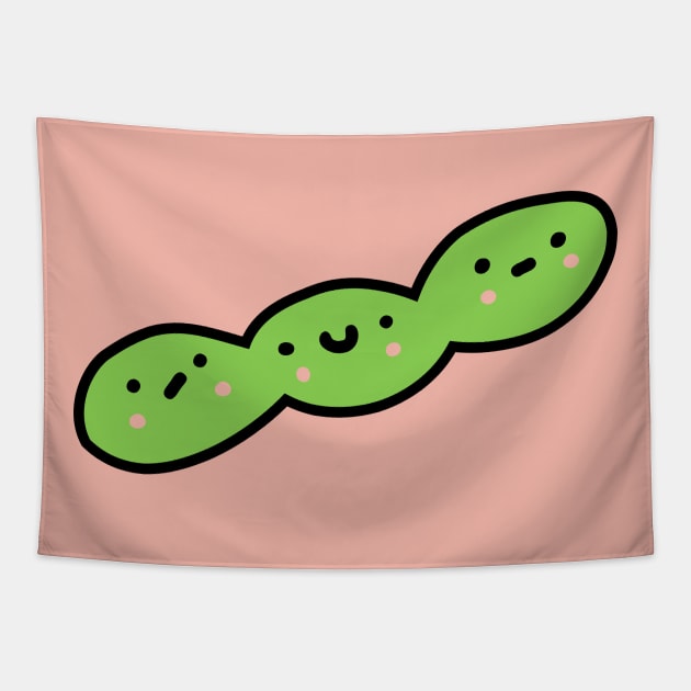 Cheeky Edamame Pod Buddies Tapestry by designminds1