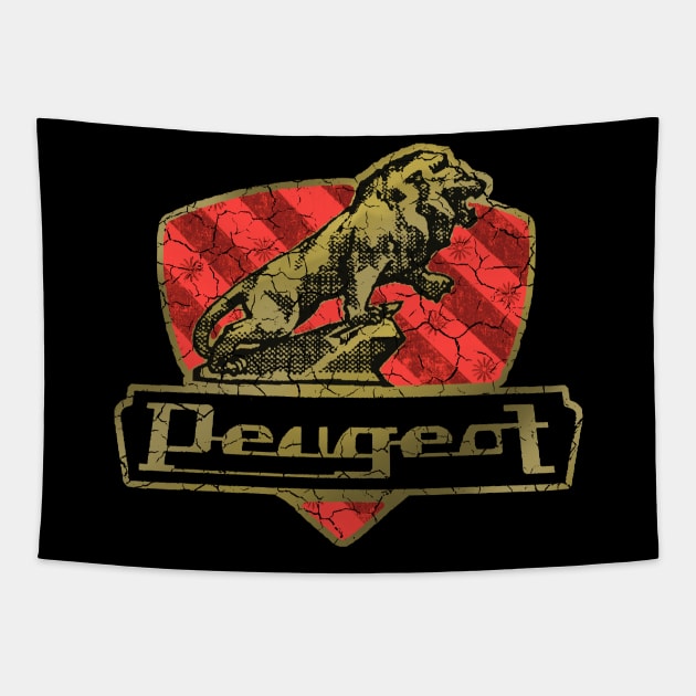 Peugeot Bicycles France Tapestry by Midcenturydave