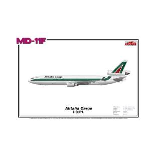 McDonnell Douglas MD-11F - Alitalia Cargo (Art Print) T-Shirt