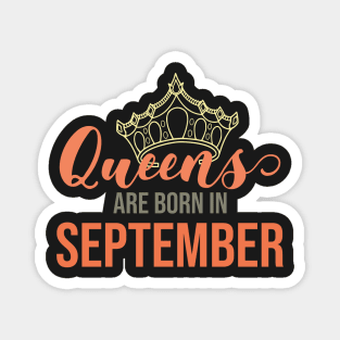 Queens Are Born In September Birthday Graphic Magnet