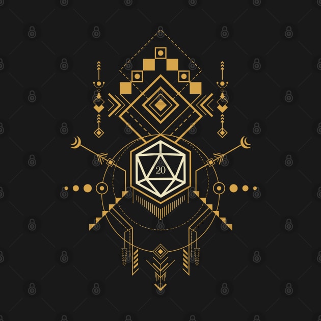 Esoteric D20 Dice of the Occult by pixeptional