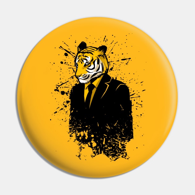 Suit Tiger Pin by albertocubatas