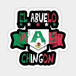 El Abuelo Mas Chingon Gift idea - Funny Mexican Spanish Vintage Grandpa Gift idea Magnet