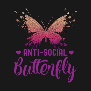 Pretty Anti-Social Butterfly T-Shirt