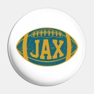 JAX Retro Football - White Pin