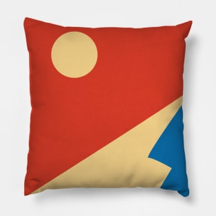 Mountain Mid Century Art Pillow