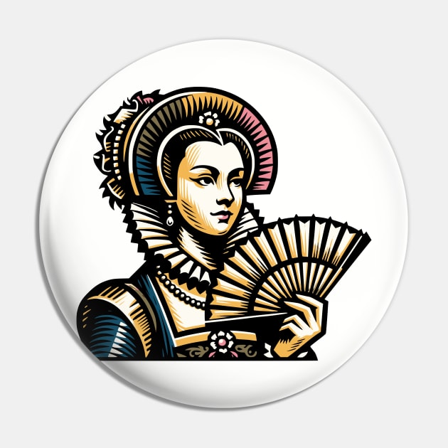 Elizabethan Woman Pin by JSnipe