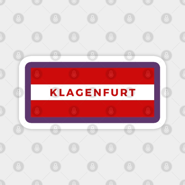 Klagenfurt City in Austria Flag Magnet by aybe7elf