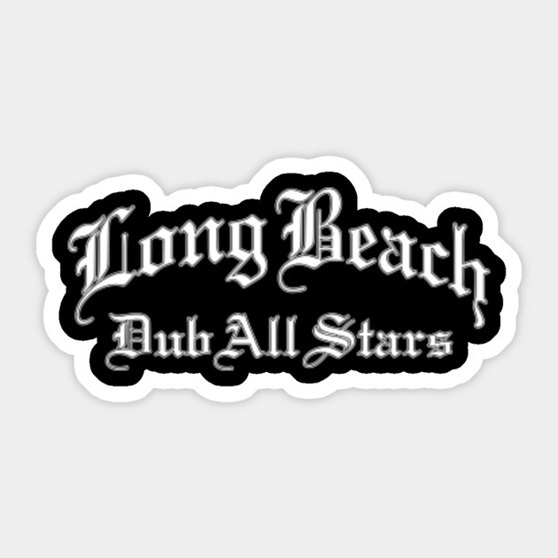 Long Beach Dub Allstars White Ska Sticker Teepublic