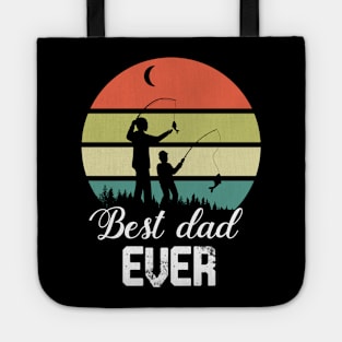 best dad ever fishing whit son Tote