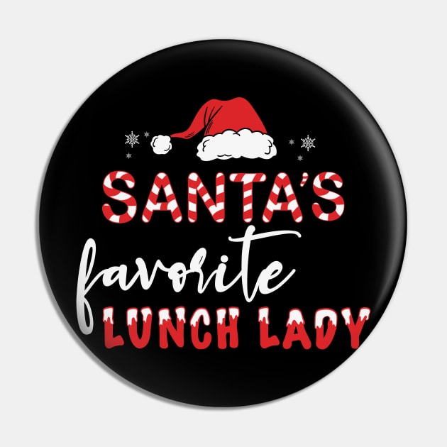 Santa's Favorite Lunch Lady Pin by MZeeDesigns