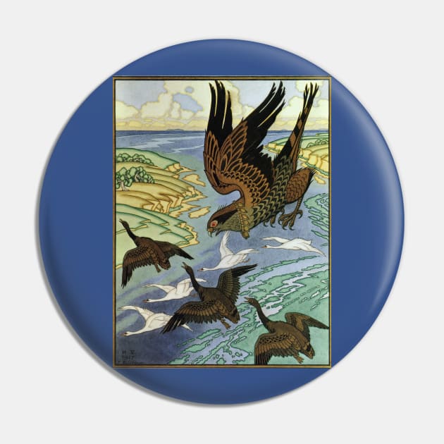 Falcon for the Epic Volga - Ivan Bilibin Pin by forgottenbeauty