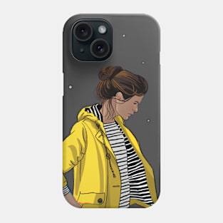 The girl in yellow Phone Case