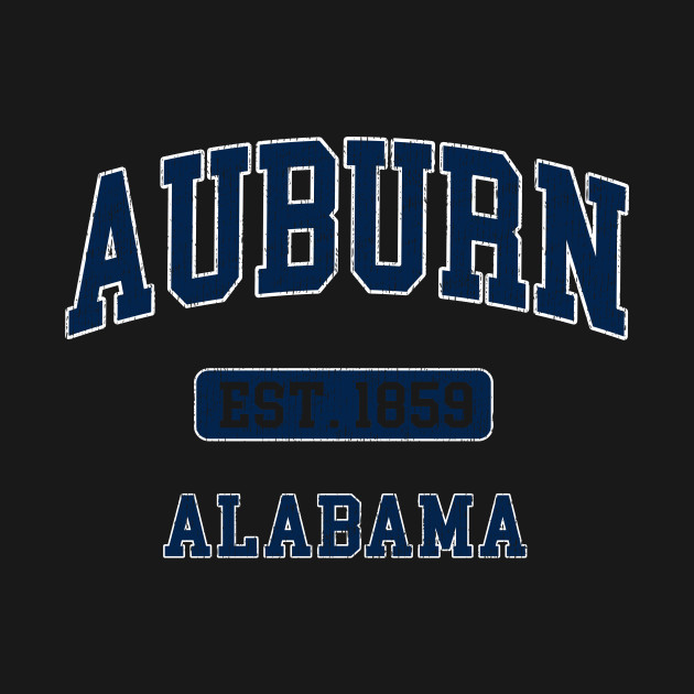 Disover Auburn Alabama AL Vintage Sports Athletic Design - Auburn - T-Shirt